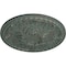 Ekena Millwork Tristan Ceiling Medallion (Fits Canopies up to 6 1/4"), 32 3/8"OD x 3 1/2"P, Cloud Burst Crackle CM32TNCBC - alternate 2